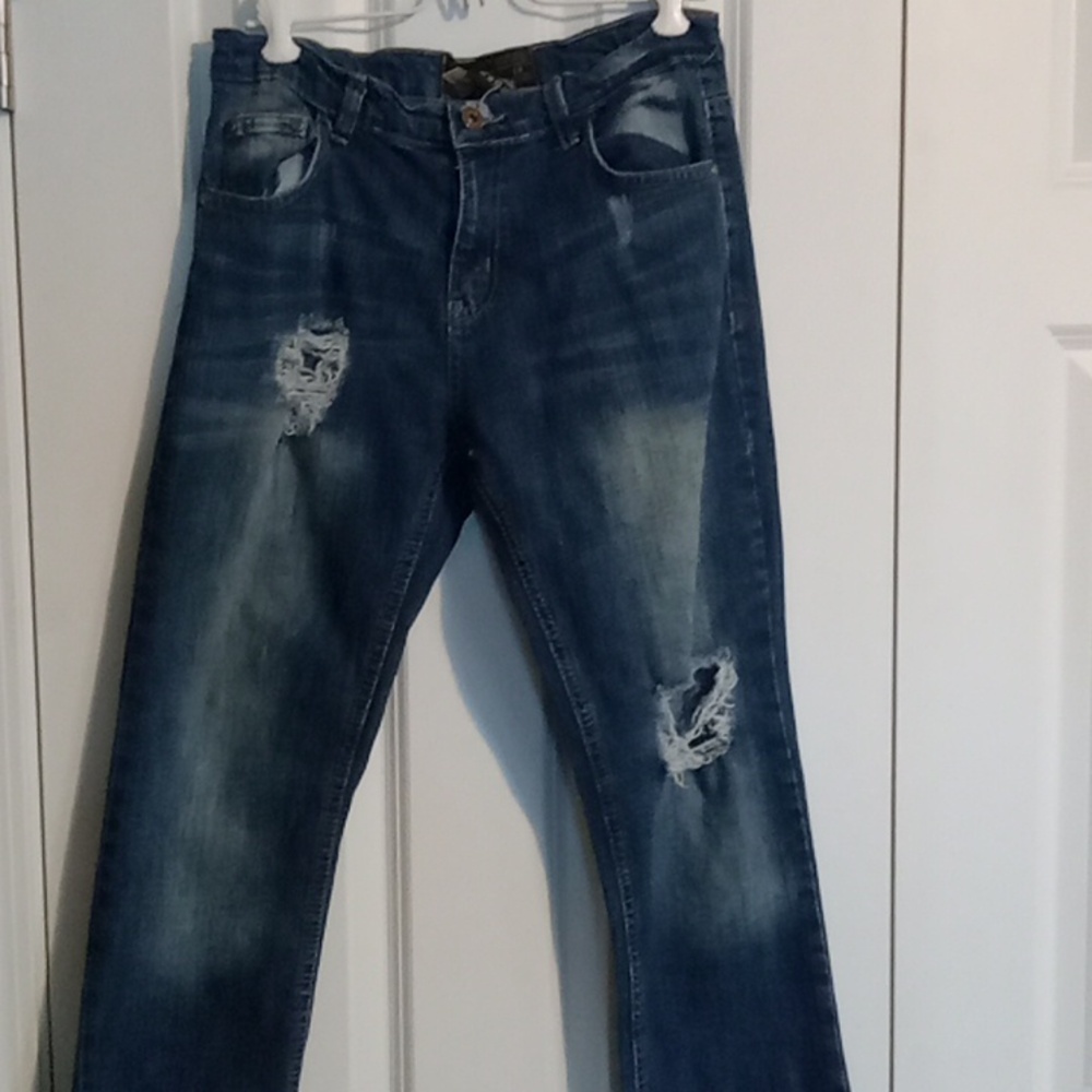 Road Narrows Kids Classic Blue Jeans